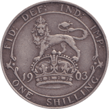 1903 SHILLING ( F ) 6 - Shilling - Cambridgeshire Coins