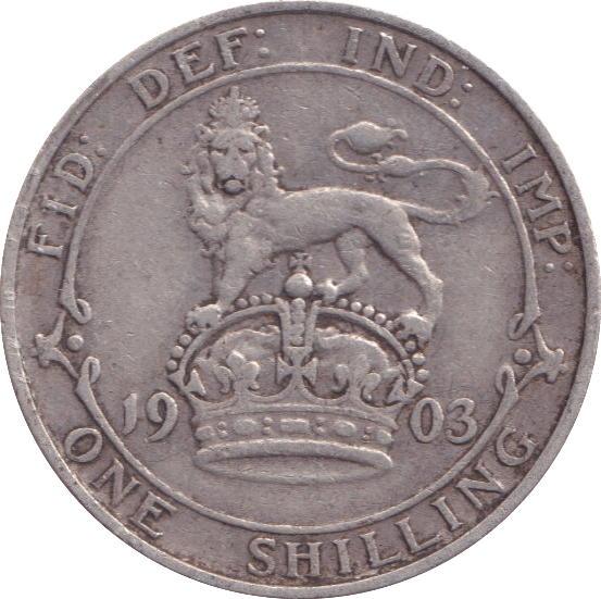 1903 SHILLING ( F ) 8 - Shilling - Cambridgeshire Coins
