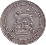 1903 SHILLING ( F ) 8 - Shilling - Cambridgeshire Coins