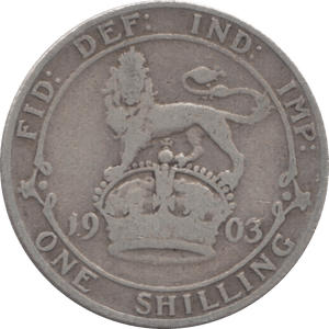 1903 SHILLING ( FAIR ) 6 - Shilling - Cambridgeshire Coins
