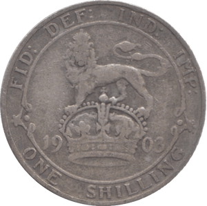 1903 SHILLING ( FINE ) 13 - Shilling - Cambridgeshire Coins