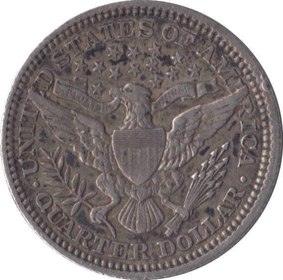 1903 SILVER 1/4 DOLLAR USA - SILVER WORLD COINS - Cambridgeshire Coins