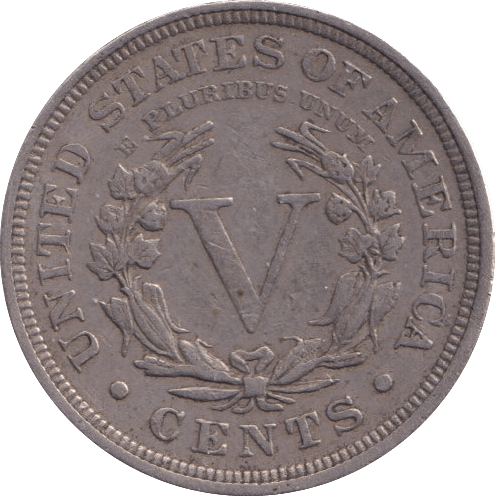 1903 SILVER 5 CENT USA - SILVER WORLD COINS - Cambridgeshire Coins