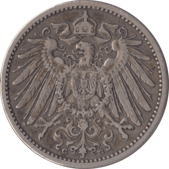 1903 SILVER ONE MARK GERMANY - SILVER WORLD COINS - Cambridgeshire Coins