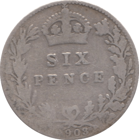 1903 SIXPENCE ( FAIR ) 9 - SIXPENCE - Cambridgeshire Coins