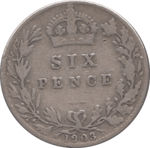 1903 SIXPENCE ( FINE ) 3 - Sixpence - Cambridgeshire Coins