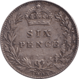 1903 SIXPENCE ( GF ) - Sixpence - Cambridgeshire Coins