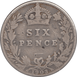 1903 SIXPENCE ( NF ) 3 - SIXPENCE - Cambridgeshire Coins