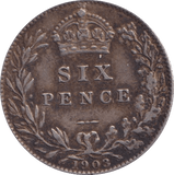 1903 SIXPENCE ( VF ) - Sixpence - Cambridgeshire Coins