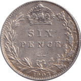 1903 SIXPENCE ( VF ) - Sixpence - Cambridgeshire Coins