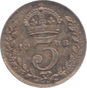 1903 THREEPENCE ( EF ) 23 - Threepence - Cambridgeshire Coins