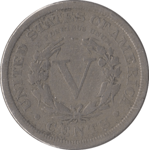 1903 USA FIVE CENTS - WORLD COINS - Cambridgeshire Coins