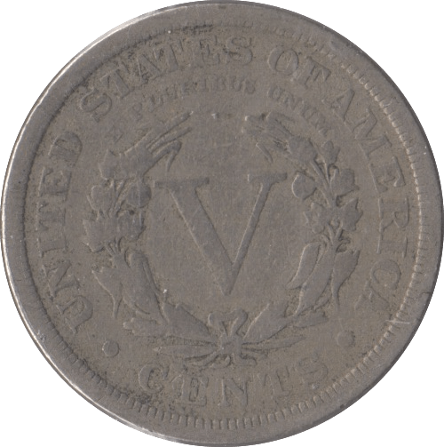 1903 USA FIVE CENTS - WORLD COINS - Cambridgeshire Coins