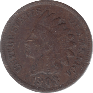 1903 USA ONE CENT - WORLD COINS - Cambridgeshire Coins