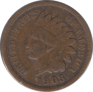 1903 USA ONE CENT - WORLD COINS - Cambridgeshire Coins