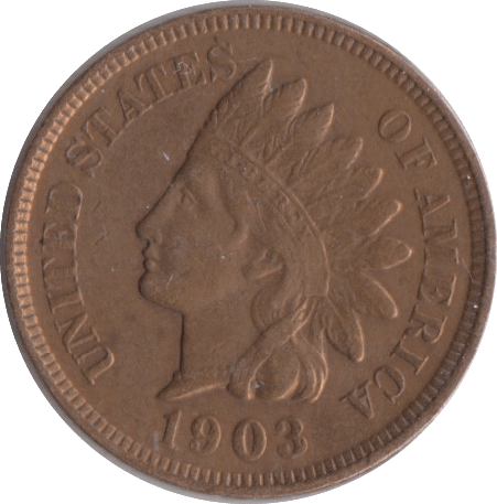 1903 USA ONE CENT - WORLD COINS - Cambridgeshire Coins