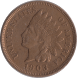 1903 USA ONE CENT - WORLD COINS - Cambridgeshire Coins