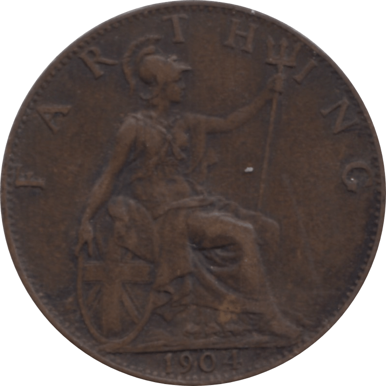 1904 FARTHING 2 ( GVF ) 45 - Farthing - Cambridgeshire Coins