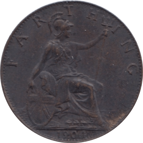 1904 FARTHING ( GVF ) 1 - Farthing - Cambridgeshire Coins