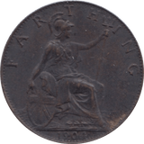 1904 FARTHING ( GVF ) 1 - Farthing - Cambridgeshire Coins