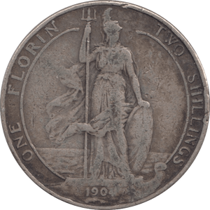 1904 FLORIN ( FINE ) 4 - FLORIN - Cambridgeshire Coins