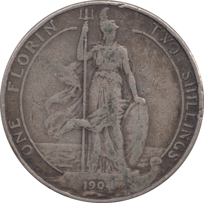 1904 FLORIN ( FINE ) 4 - FLORIN - Cambridgeshire Coins