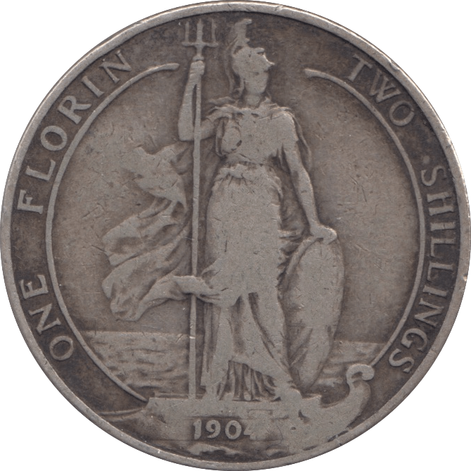 1904 FLORIN ( FINE ) - FLORIN - Cambridgeshire Coins