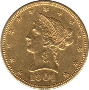 1904 GOLD $10 DOLLAR USA - Gold World Coins - Cambridgeshire Coins