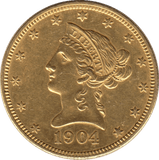 1904 GOLD $10 DOLLAR USA - Gold World Coins - Cambridgeshire Coins