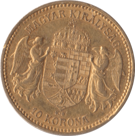 1904 GOLD 10 KORONA HUNGARY - Gold World Coins - Cambridgeshire Coins