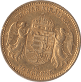 1904 GOLD 10 KORONA HUNGARY - Gold World Coins - Cambridgeshire Coins