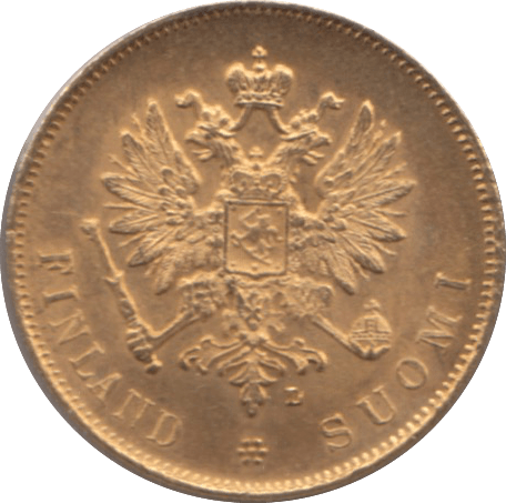 1904 GOLD 10 MARKKAA REF B FINNISH - Gold World Coins - Cambridgeshire Coins