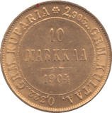 1904 GOLD 10 MARKKAA ( VF ) REF A FINNISH - Gold World Coins - Cambridgeshire Coins