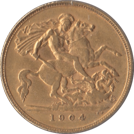 1904 GOLD HALF SOVEREIGN ( EF ) - Half Sovereign - Cambridgeshire Coins