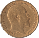 1904 GOLD HALF SOVEREIGN ( EF ) - Half Sovereign - Cambridgeshire Coins