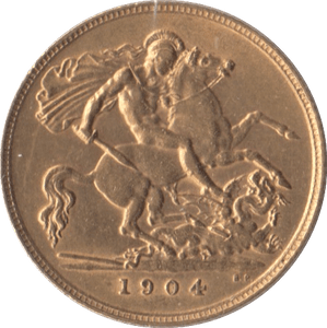 1904 GOLD HALF SOVEREIGN ( EF ) - Half Sovereign - Cambridgeshire Coins