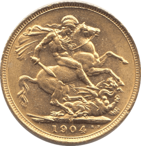 1904 GOLD SOVEREIGN ( AUNC ) MELBOURNE MINT - Sovereign - Cambridgeshire Coins