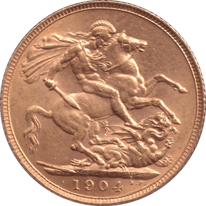 1904 GOLD SOVEREIGN ( AUNC ) - Sovereign - Cambridgeshire Coins
