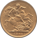 1904 GOLD SOVEREIGN ( EF ) 2 - Sovereign - Cambridgeshire Coins