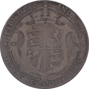 1904 HALFCROWN ( FAIR ) D - Halfcrown - Cambridgeshire Coins