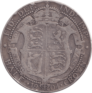 1904 HALFCROWN ( FINE ) 2 - Halfcrown - Cambridgeshire Coins