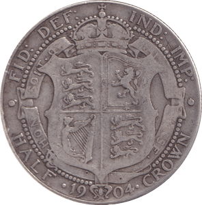 1904 HALFCROWN ( FINE ) - Halfcrown - Cambridgeshire Coins