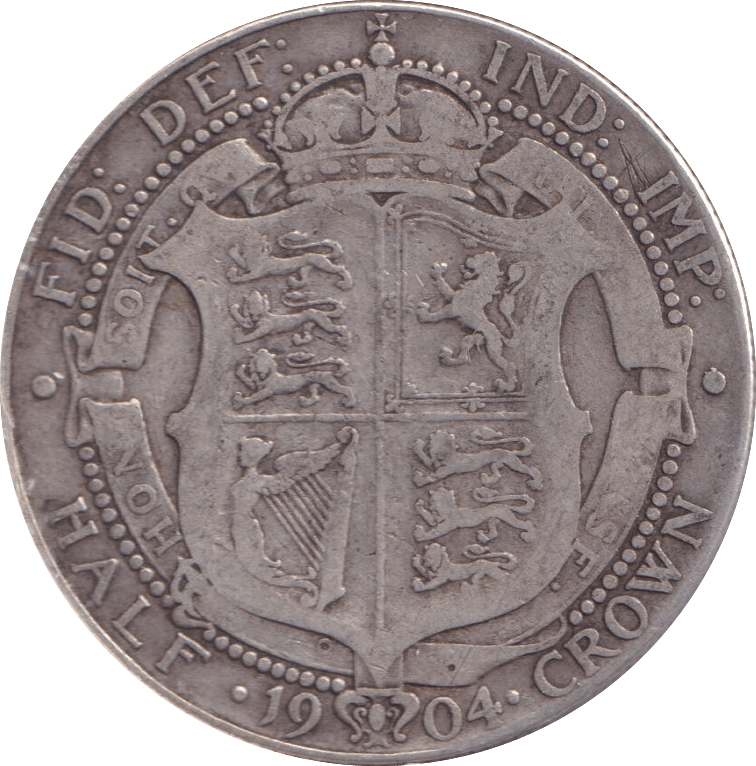 1904 HALFCROWN ( FINE ) - Halfcrown - Cambridgeshire Coins