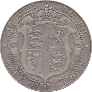 1904 HALFCROWN ( FINE ) - Halfcrown - Cambridgeshire Coins
