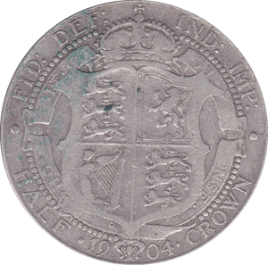 1904 HALFCROWN ( GF ) D - Halfcrown - Cambridgeshire Coins