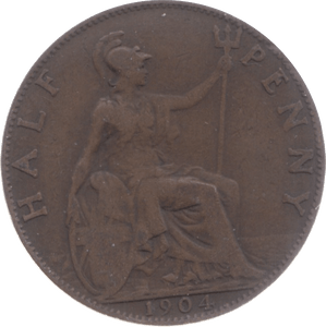 1904 HALFPENNY ( FINE ) 5 - Halfpenny - Cambridgeshire Coins