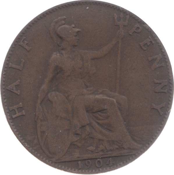 1904 HALFPENNY ( FINE ) 5 - Halfpenny - Cambridgeshire Coins