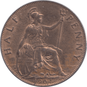 1904 HALFPENNY ( UNC ) - Halfpenny - Cambridgeshire Coins