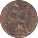 1904 HALFPENNY ( UNC ) - Halfpenny - Cambridgeshire Coins