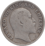 1904 INDIA SILVER 1/4 RUPEE - WORLD COINS - Cambridgeshire Coins